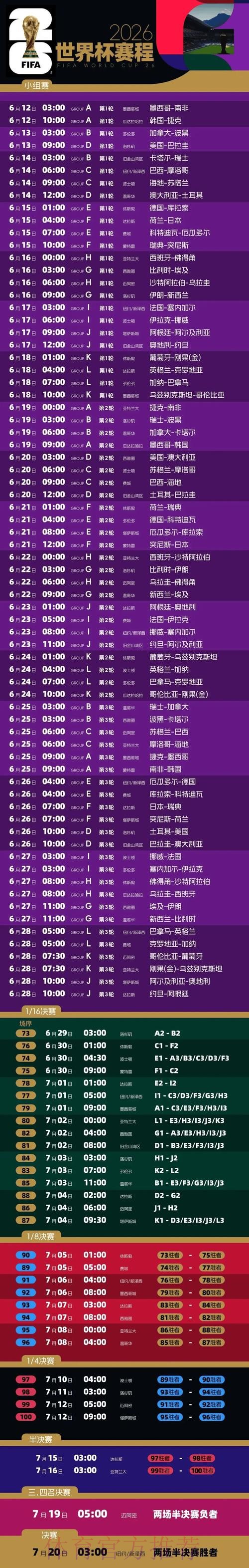 2026世界杯比赛时间今日全程直播直播平台 2026世界杯比赛时间今日全程直播直播平台